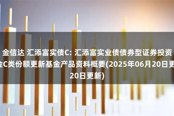 金信达 汇添富实债C: 汇添富实业债债券型证券投资基金C类份额更新基金产品资料概要(2025年06月20日更新)