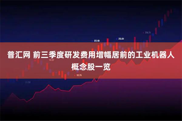 普汇网 前三季度研发费用增幅居前的工业机器人概念股一览